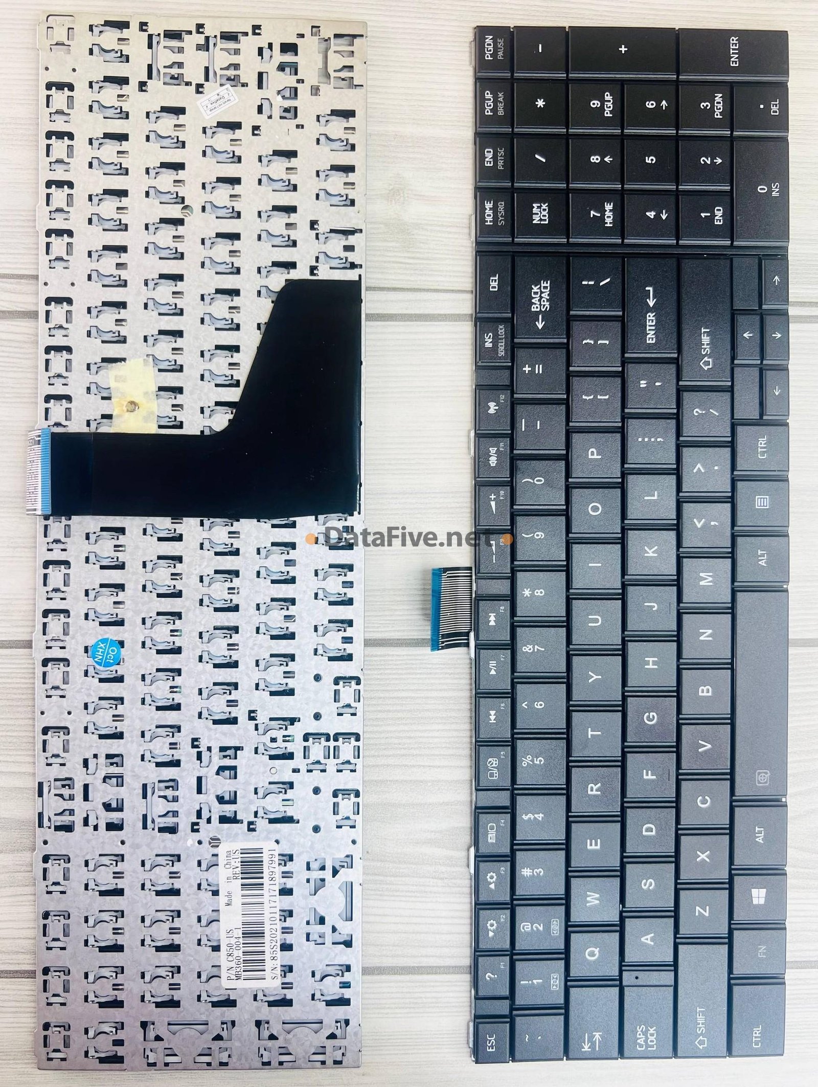 Clavier Toshiba C850 - vue 2