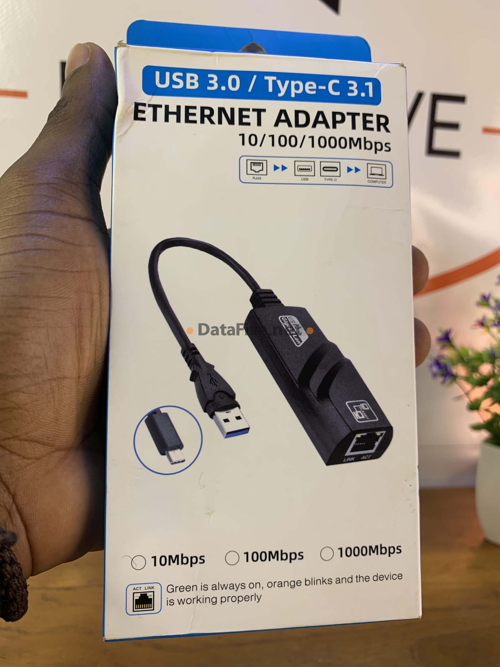Adaptateur réseau Type C à RJ45 - vue 1