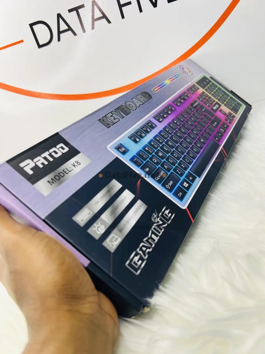 Clavier Gaming Filaire Rétroéclairé Patoo K8