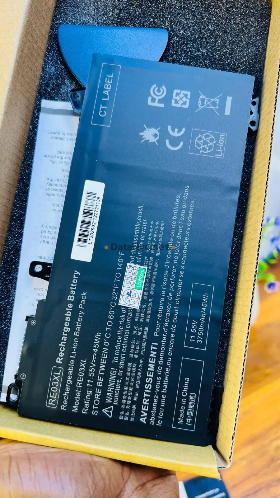 Batterie RE03XL - HP