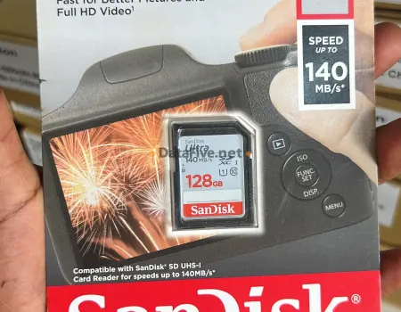 Carte Mémoire SanDisk Pour Camera 128 GB